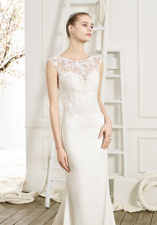 Beloved by Casablanca Bridal BL215 Serenity Sheath Wedding Dress - 2