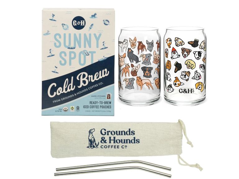 Dog-themed cold brew gift set just because gift