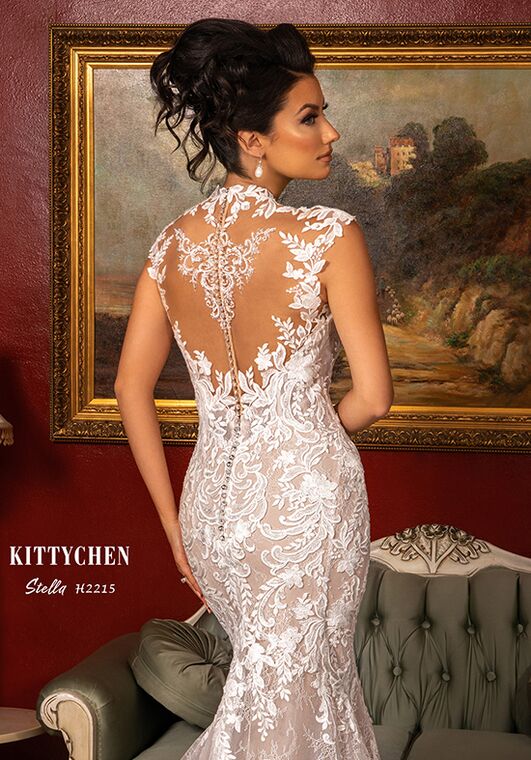 KITTY CHEN STELLA, H2215 Fit-and-Flare Wedding Dress - 5
