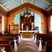 “Our wedding was at St. Mary’s Catholic Church in Breckenridge,” Michelle says. “The quaint mountain chapel set the tone of classy elegance meets vibrant mountain playfulness.”