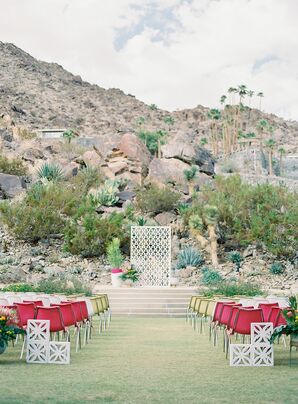 Wedding Ceremony at Colony 29 in Palm Springs, California