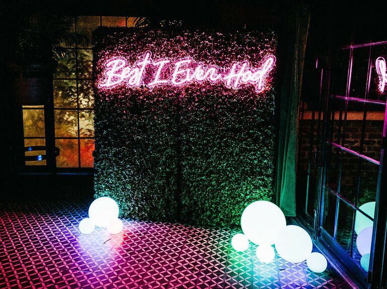 Neon Signage and Globe Lights