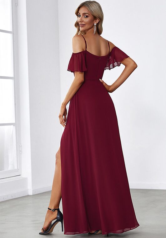 Ever-Pretty ES00237 V-Neck and Plunge Bridesmaid Dress - 3