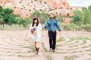 Vintage Mexican Tunic Wedding Dress