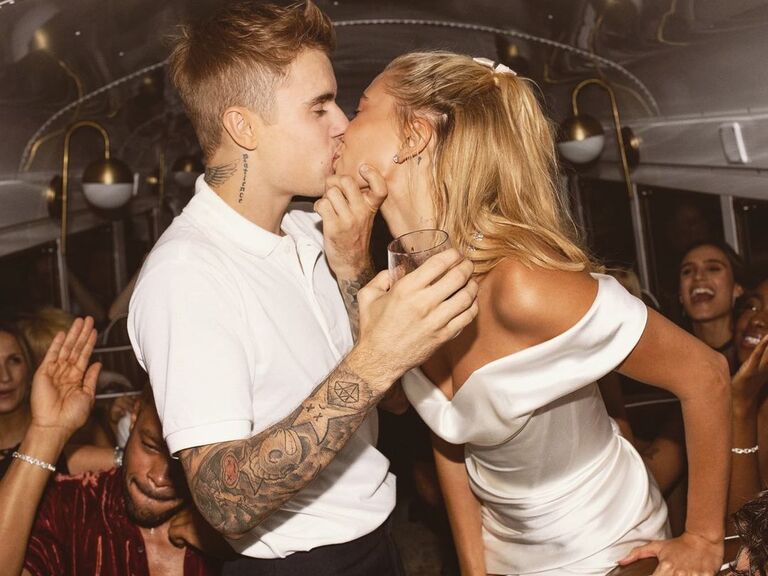 Hailey and Justin Bieber at their rehearsal dinner