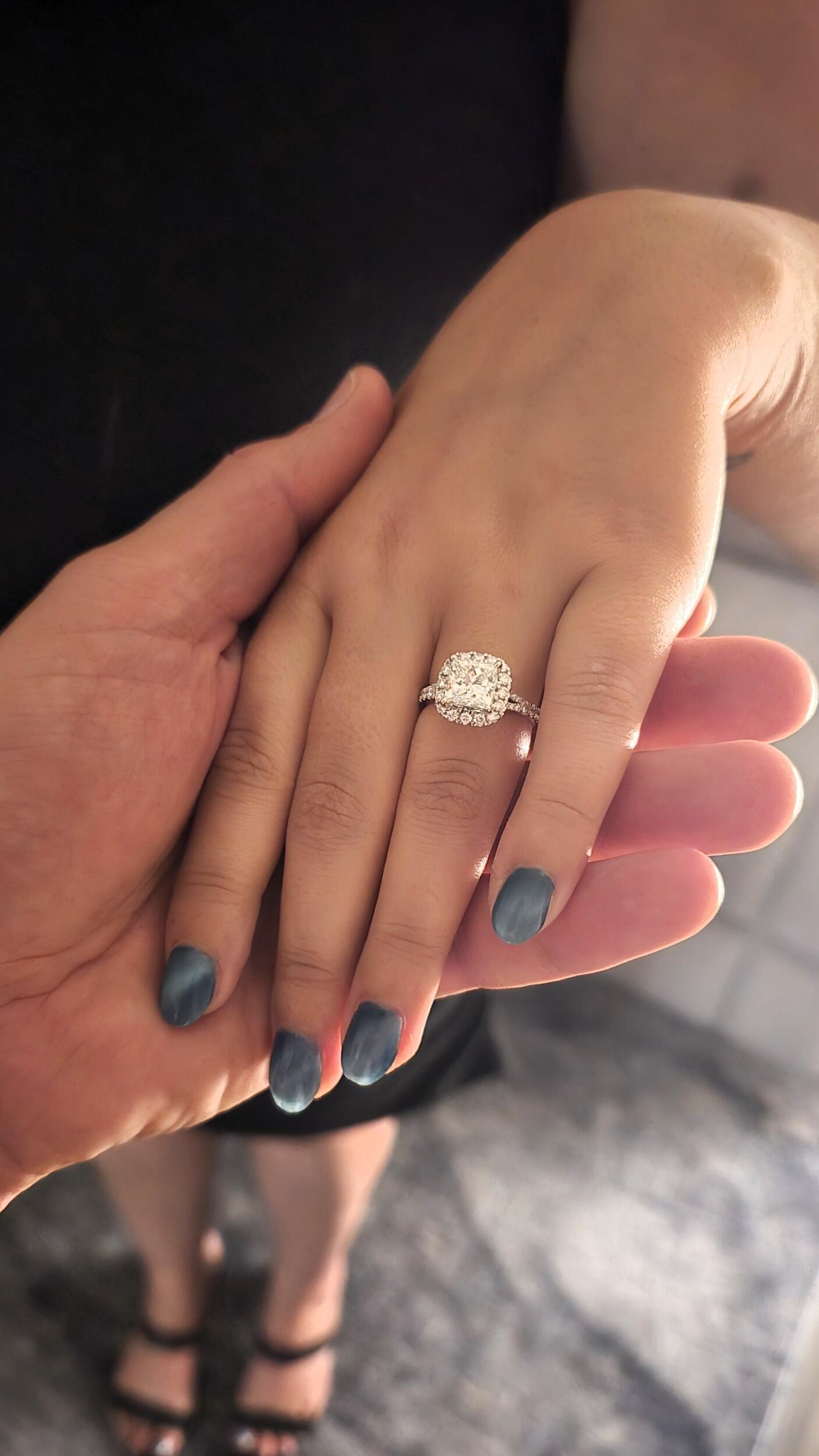 She says "Yes" 