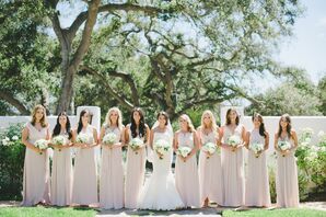 Blush Pink Bridesmaid Dresses