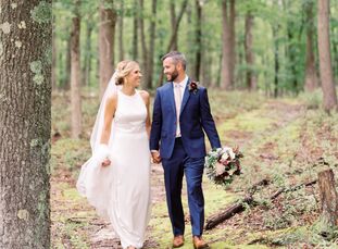 Sally and Andrew “DIYed practically everything,” Sally says. “It was important that everything felt like us as much as possible.” The pair threw their