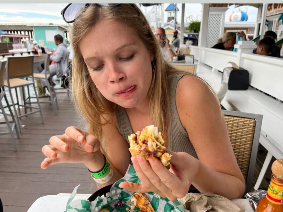 Picture of ...and pictures we took of each other with sandwiches