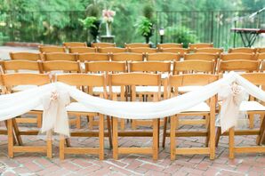 Simple Outdoor Patio Ceremony