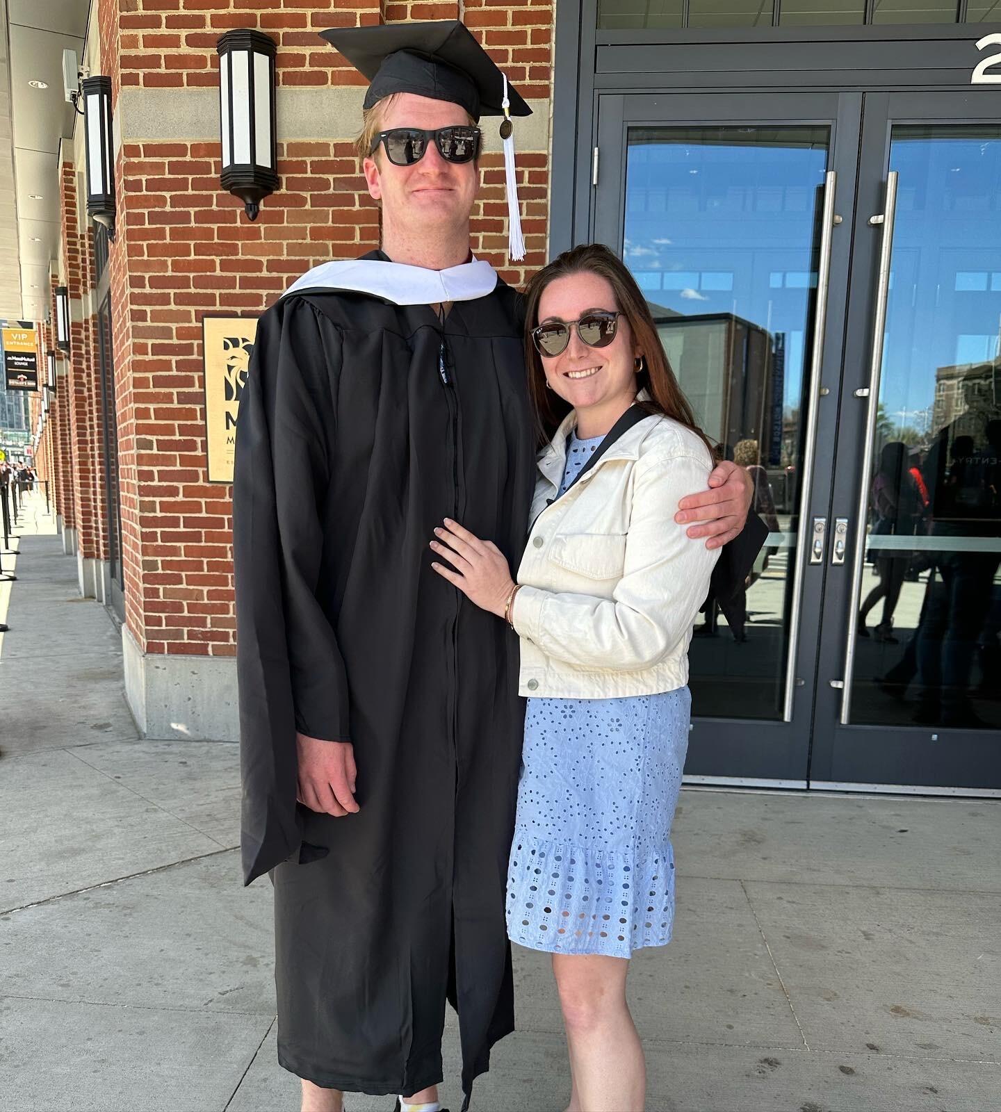 Tom's graduation from Northeastern University
