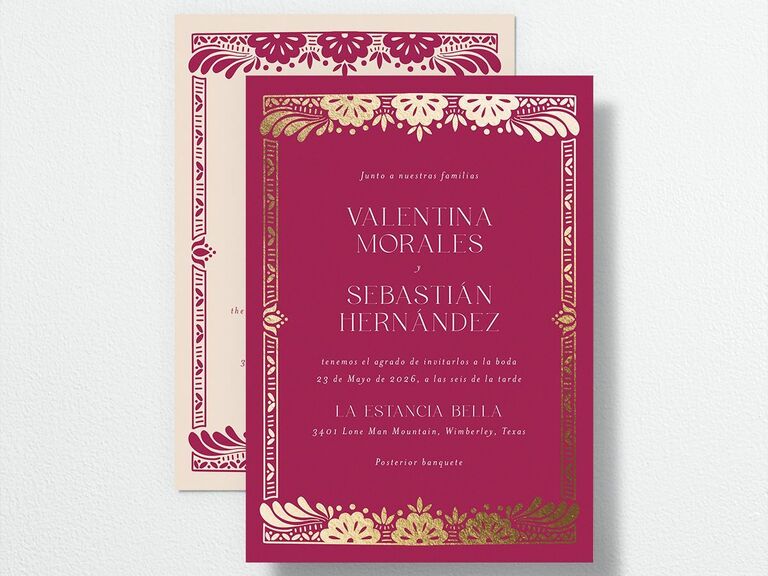 Bilingual wedding invitation design 2023 wedding invitation trends