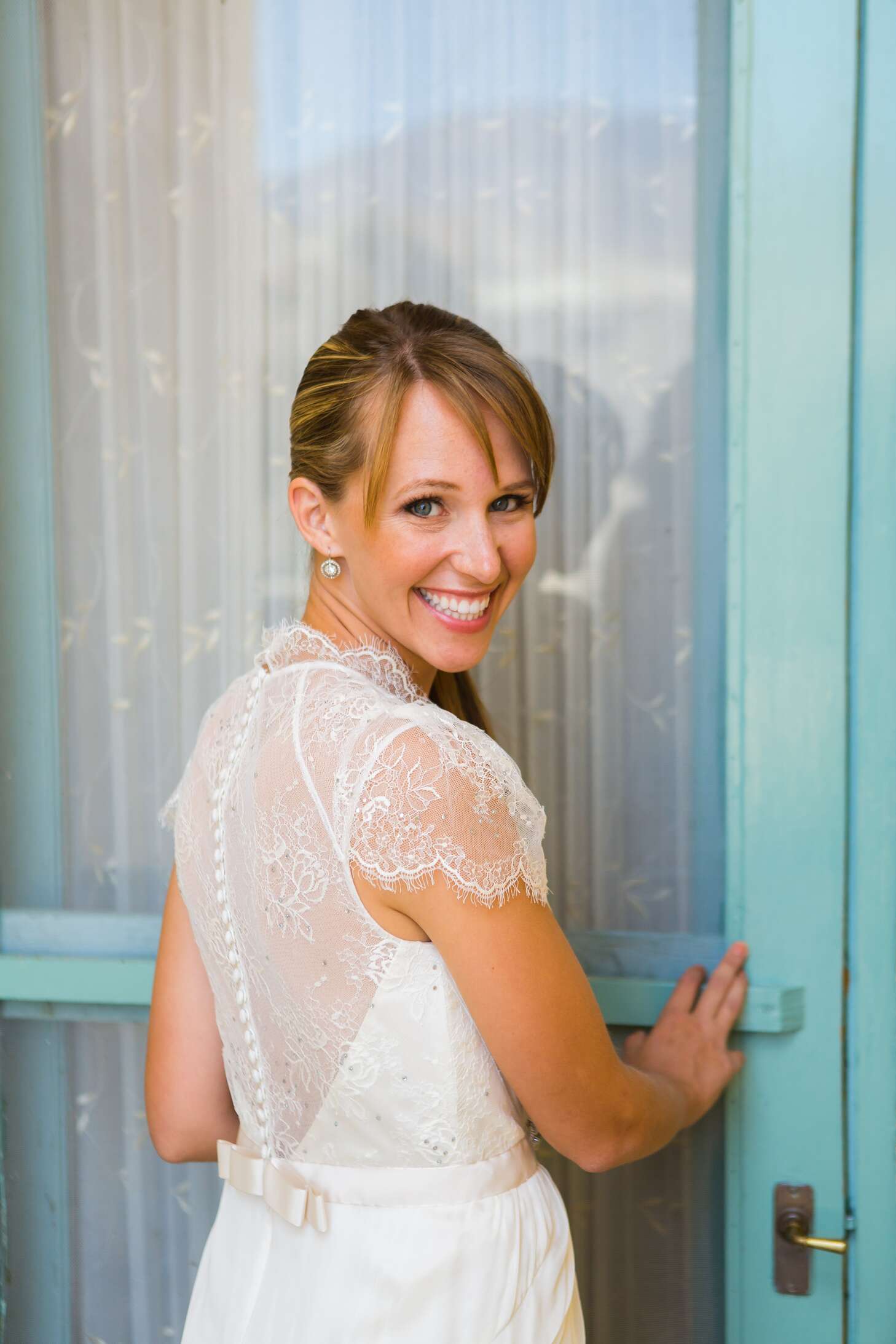 Jenny Packham Sheer Lace Back Wedding Dress