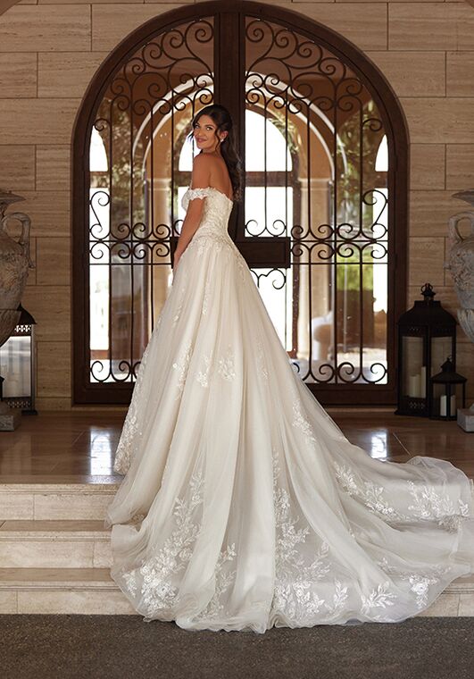 Val Stefani Lapis Ball Gown Wedding Dress - 2