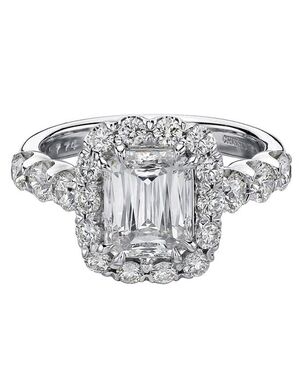 Christopher Designs Classic Emerald Cut Engagement Ring