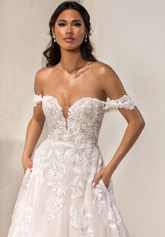 KITTY CHEN LUCY, H2441 A-Line Wedding Dress - 4