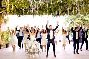 Bridal Party Grand Entrance to "Uptown Funk"