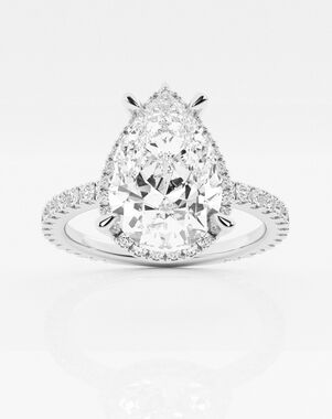 Grown Brilliance Pear Cut Engagement Ring