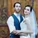 Bride and Groom Outside the Garden