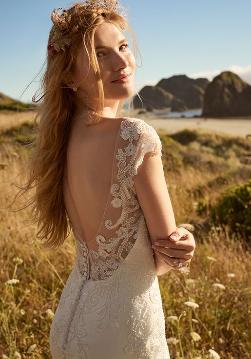 Rebecca Ingram FLEUR LYNETTE Sheath Wedding Dress - 2