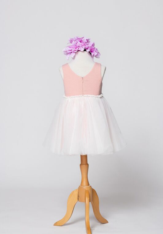 Bari Jay Flower Girls F0122 Pink Flower Girl Dress and Ring Bearer Outfit - 2