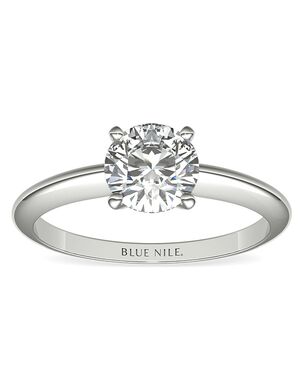 Blue Nile Round Cut Engagement Ring