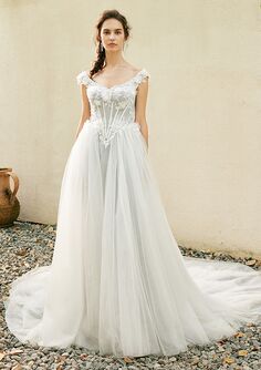 AW Bridal AW FARRAH WEDDING DRESS A-Line Wedding Dress