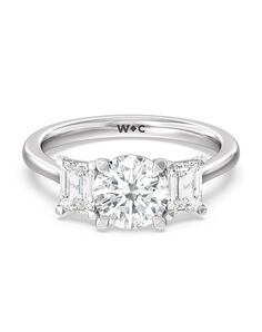 With Clarity Glamorous Cushion, Emerald, Radiant, Round, Oval Cut Engagement Ring