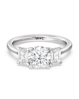 With Clarity Glamorous Cushion, Emerald, Radiant, Round, Oval Cut Engagement Ring