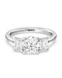 With Clarity Glamorous Cushion, Emerald, Radiant, Round, Oval Cut Engagement Ring - thumbnail - 1