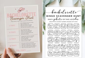 Two bachelorette scavenger hunt game ideas
