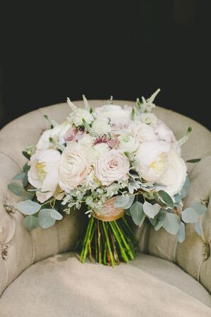 Romantic Pastel-Colored Flower Bouquet