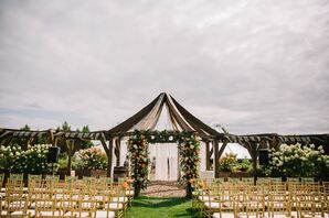 Rustic Outdoor Ceremony Site at Garden Gables