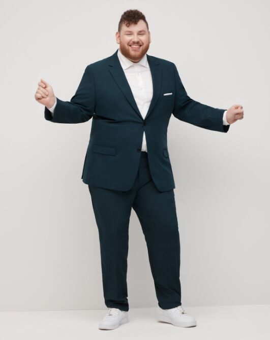 Suit Shop Men's Teal Suit Tuxedo - 2