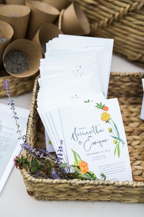 Garden-Themed Ceremony Programs