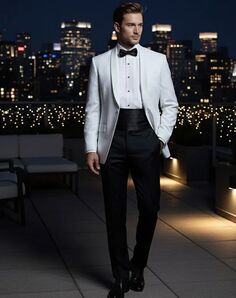 BLACKTIE BRENTWOOD White Wedding Tuxedo White Tuxedo