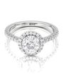 With Clarity Glamorous Cushion, Emerald, Round, Oval Cut Engagement Ring - thumbnail - 1