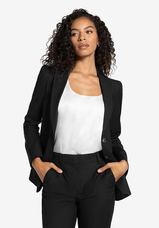 Generation Tux Women's Black Suit Pantsuits and Separates Wedding Dress - 3