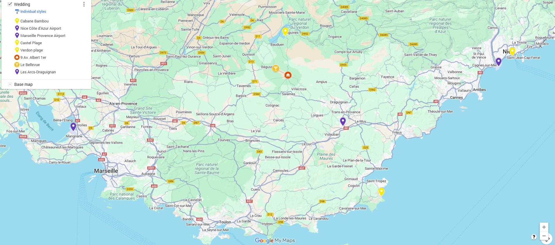 Picture of Wedding Map