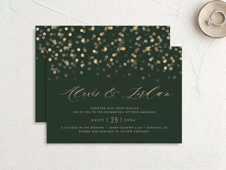 Elegant wedding invitation with good wedding invitation etiquette 