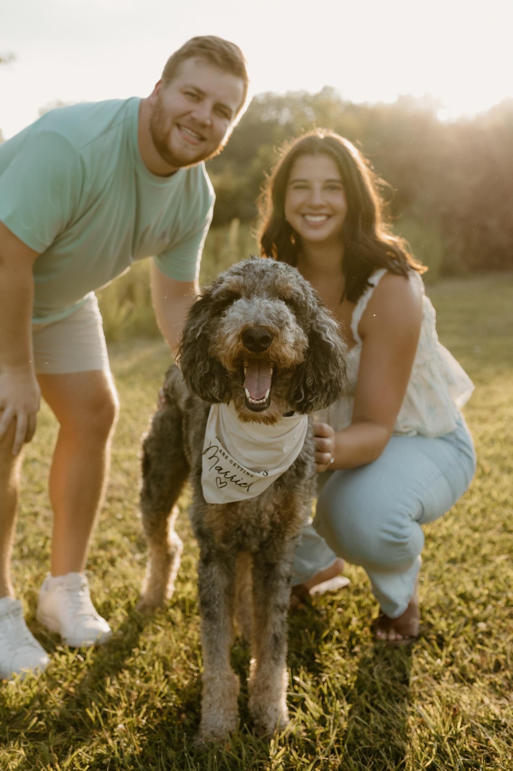 Cat and Gavin's engagement pictures, and Winston was the star of the show.