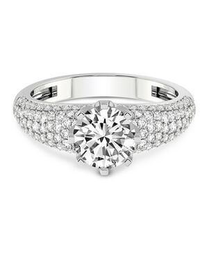 Friendly Diamonds Elegant Round, Oval Cut Engagement Ring