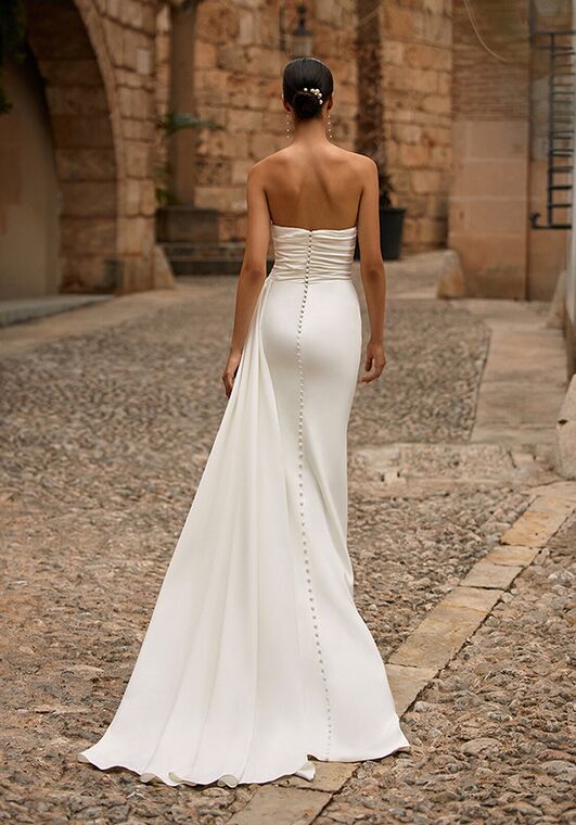 Moonlight Tango T121 Mermaid and Trumpet Wedding Dress - 2