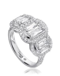 Christopher Designs Elegant Emerald, Oval Cut Engagement Ring