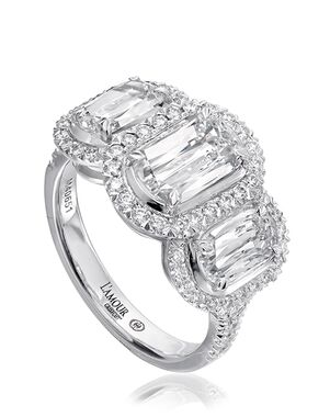 Christopher Designs Elegant Emerald, Oval Cut Engagement Ring