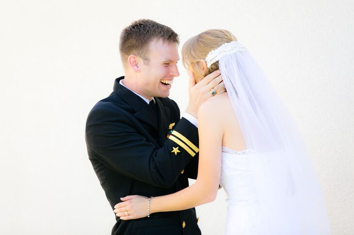 Happy Couple After Wedding Ceremony