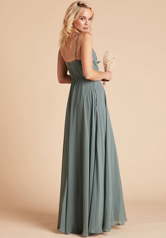 Birdy Grey Kaia Dress in Sea Glass V-Neck Bridesmaid Dress - 3
