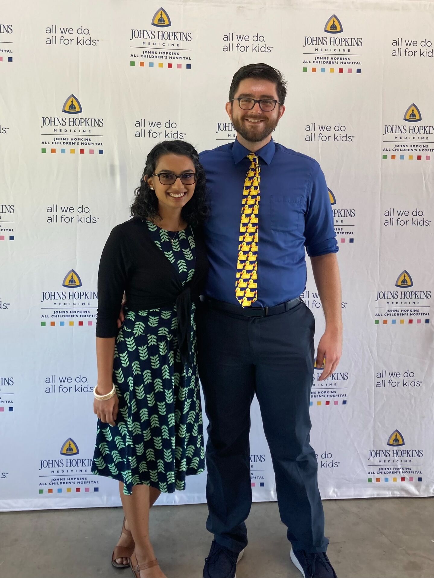 Picture of And Tulsi was there at Matthew's residency graduation...