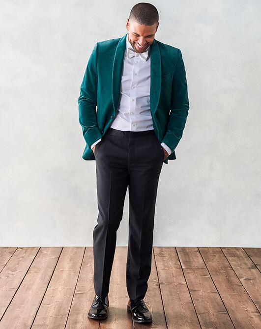 The Black Tux Green Velvet Jacket Tuxedo Green Tuxedo - 2