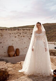 Lillian West 66376 A-Line Wedding Dress